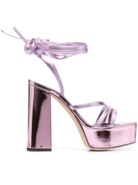 Giuseppe Zanotti metallic 125mm platform sandals