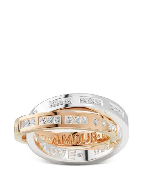 APM Monaco Intertwined Amour Love Morse Code ring