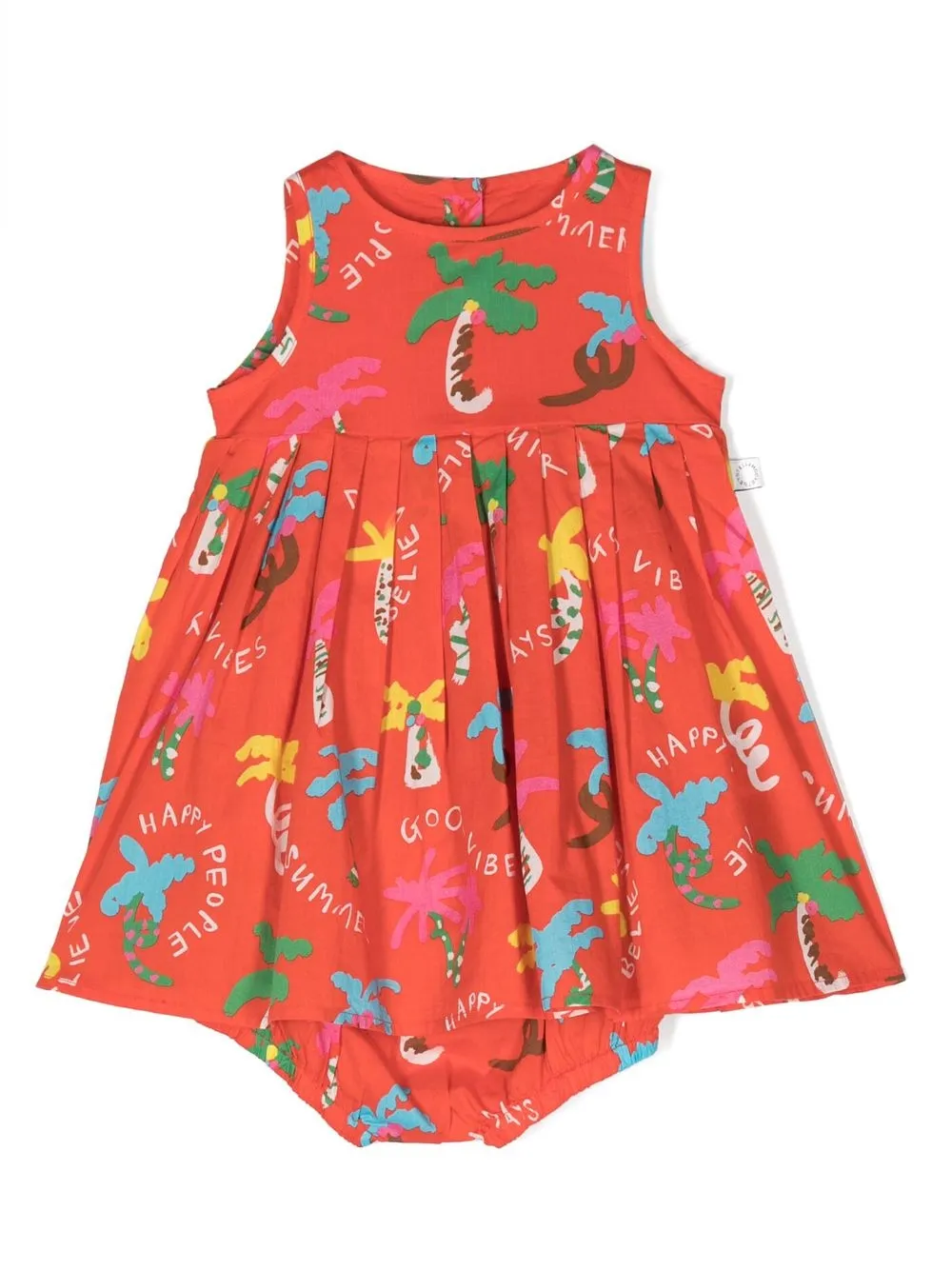 

Stella McCartney Kids abstract-print sleeveless dress - Red