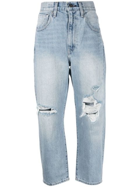 Levi's: Made & Crafted jeans capri con detalles rasgados