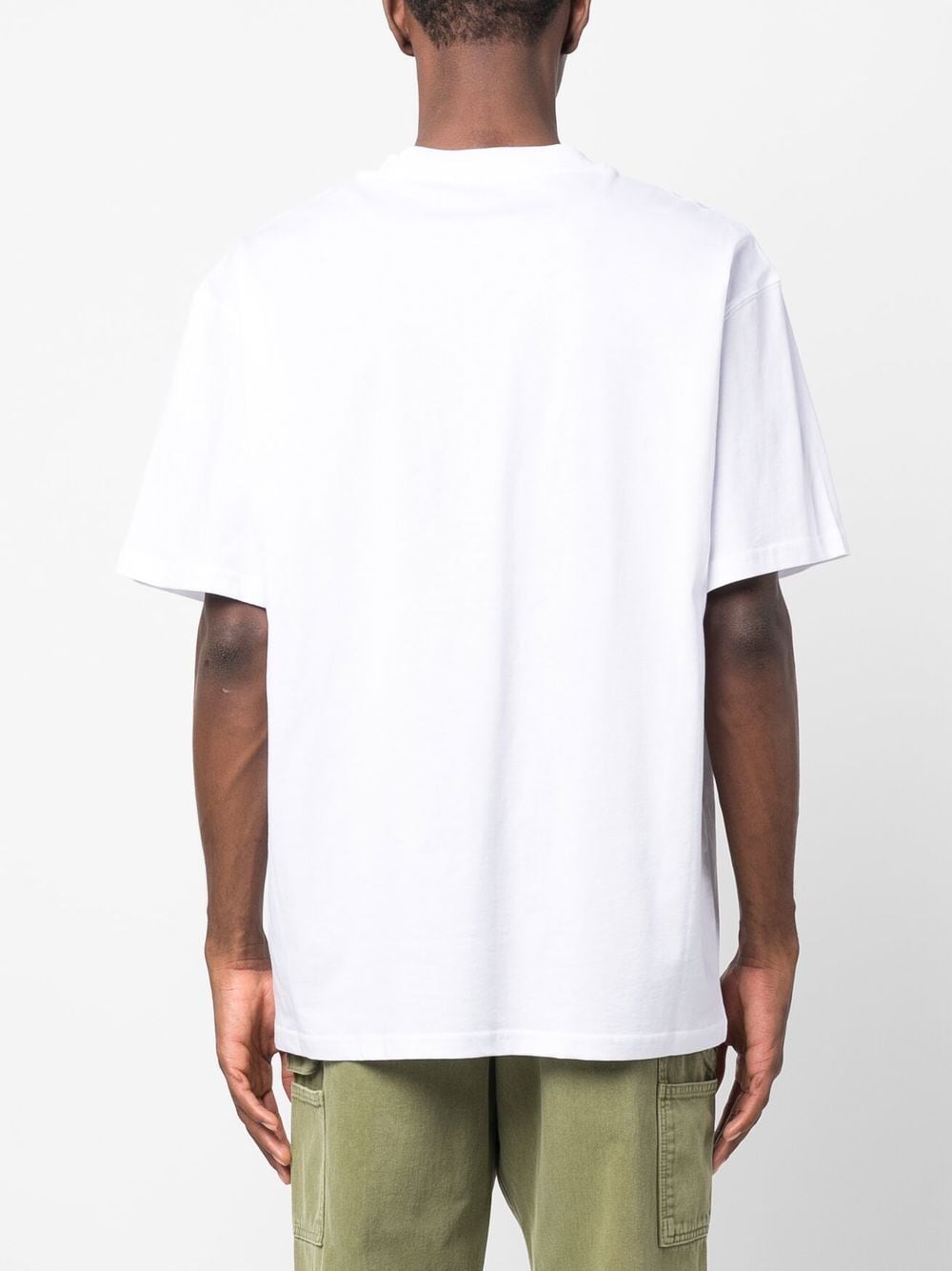 Shop Moschino Cotton Logo-print T-shirt In 白色