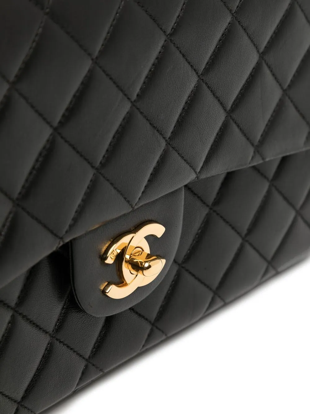 Preowned Chanel 1997 Classic Flap Backpack In Black ModeSens