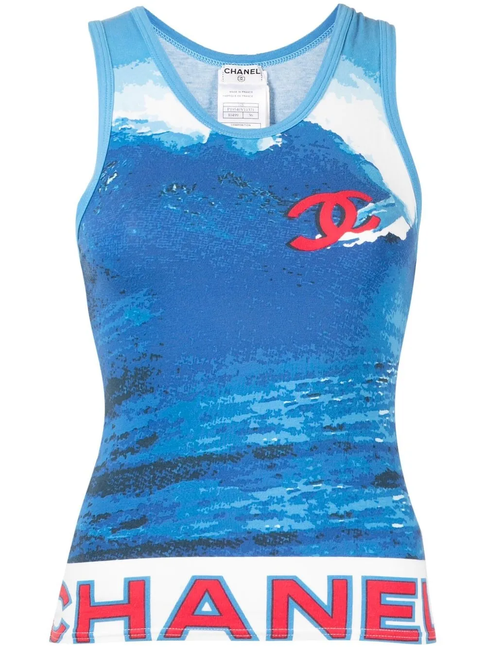 

CHANEL Pre-Owned camiseta Surf 2002 - Azul