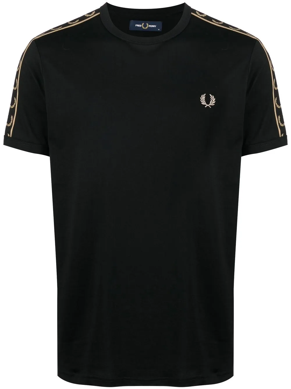 

Fred Perry embroidered-logo crew-neck T-shirt - Black