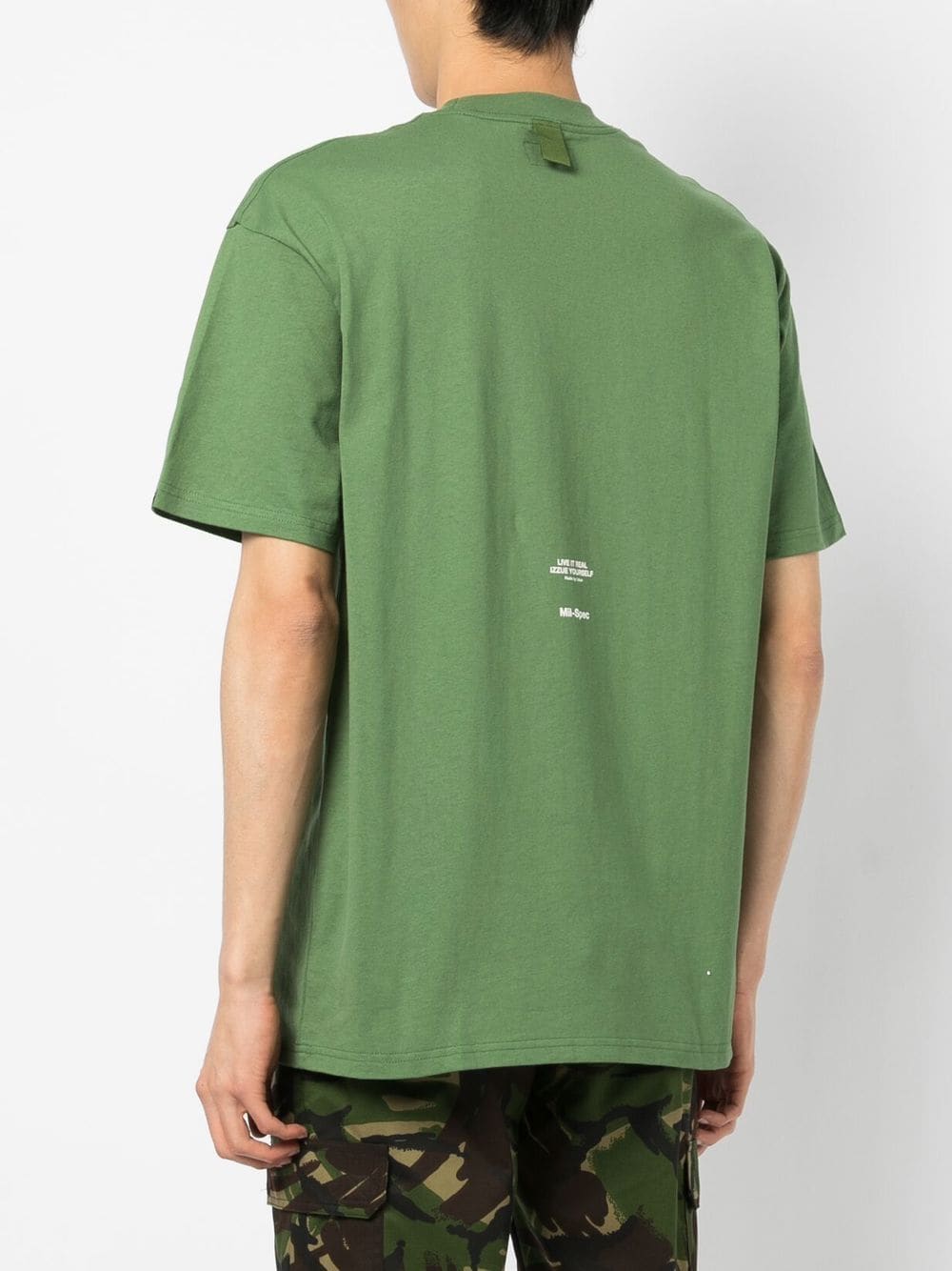 Shop Izzue Slogan-print T-shirt In Green