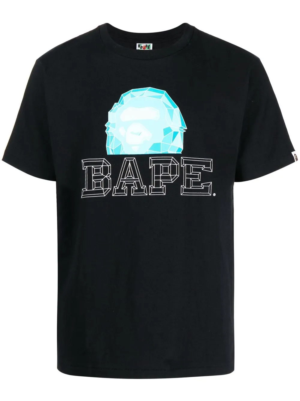 

A BATHING APE® graphic logo-print T-shirt - Black