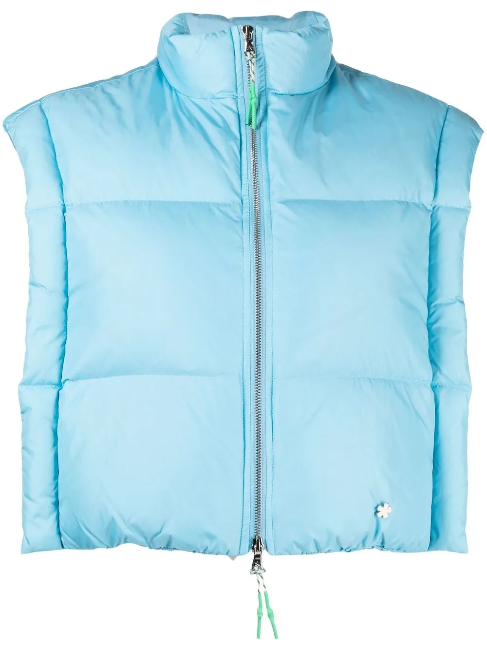 

BAPY BY *A BATHING APE® cropped padded down gilet - Blue