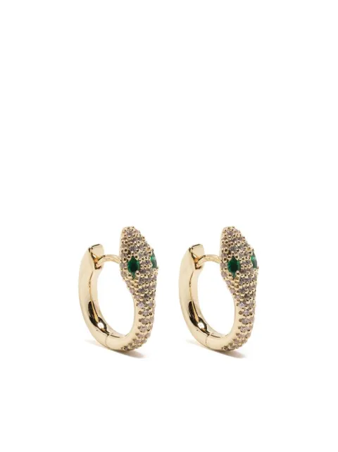 APM Monaco Serpent hoop earrings