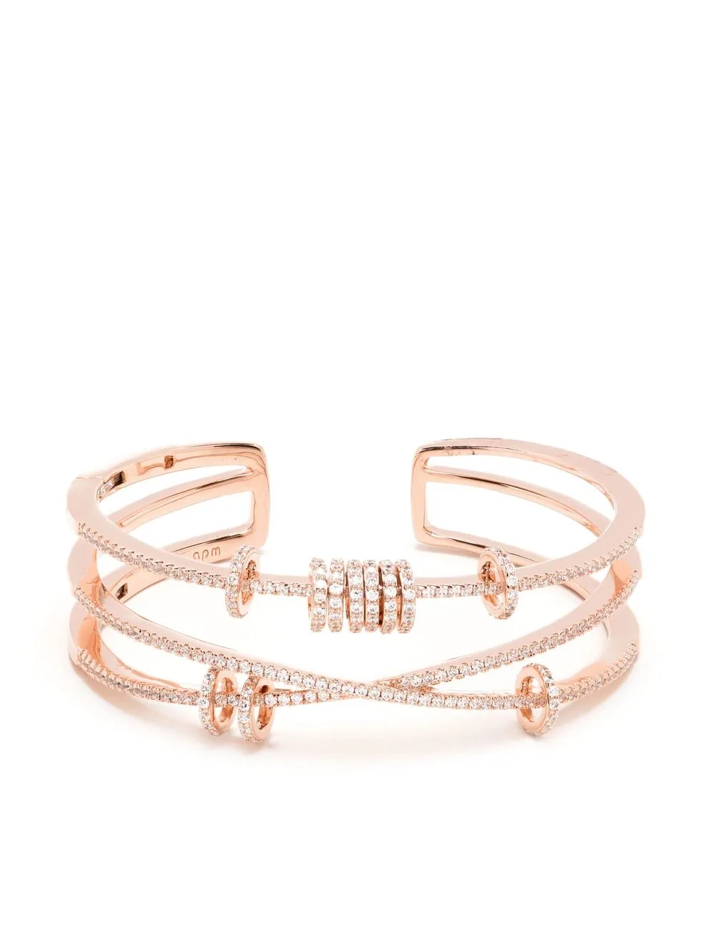 Apm Monaco Rose Gold Open Cuff Bracelet Farfetch