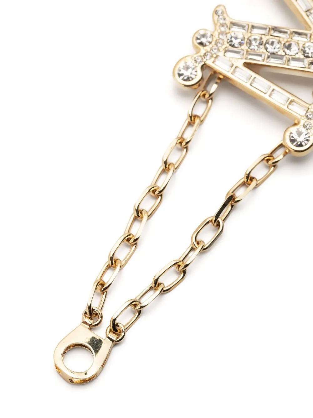 Max Mara Monogram-charm Chain Bracelet In Gold