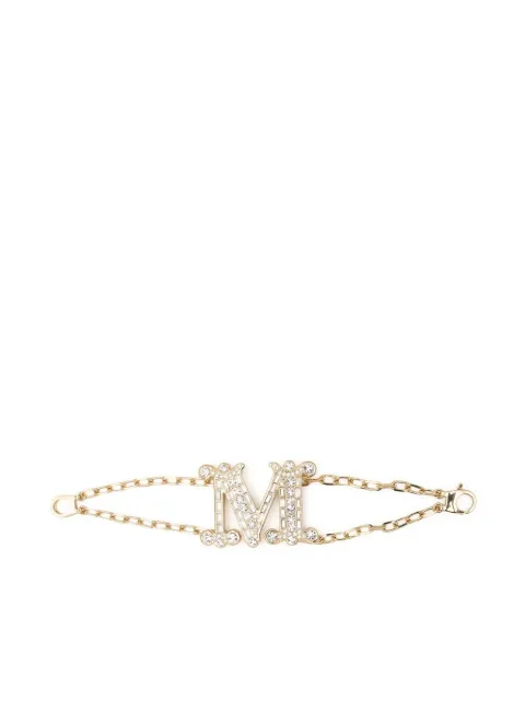 Max Mara pulsera de cadena con dije del monograma
