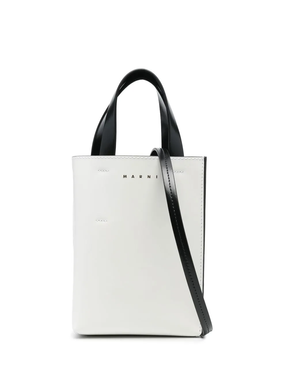 Marni Tan & Black Nano Museo Bag