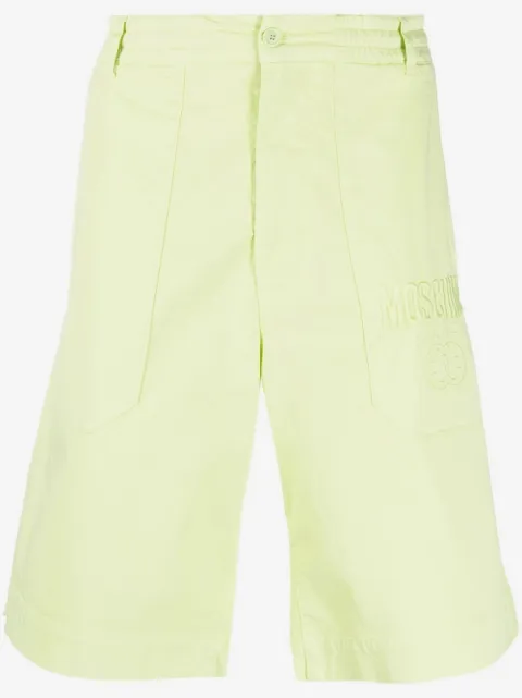 Moschino embroidered-logo detail shorts