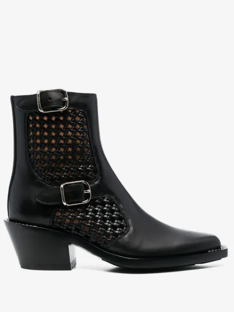 Chloé Cowboystiefel mit Kontrasteinsätzen