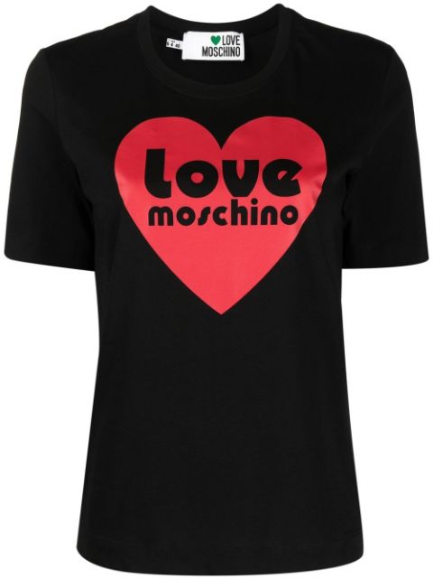 Love Moschino playera con motivo de corazón