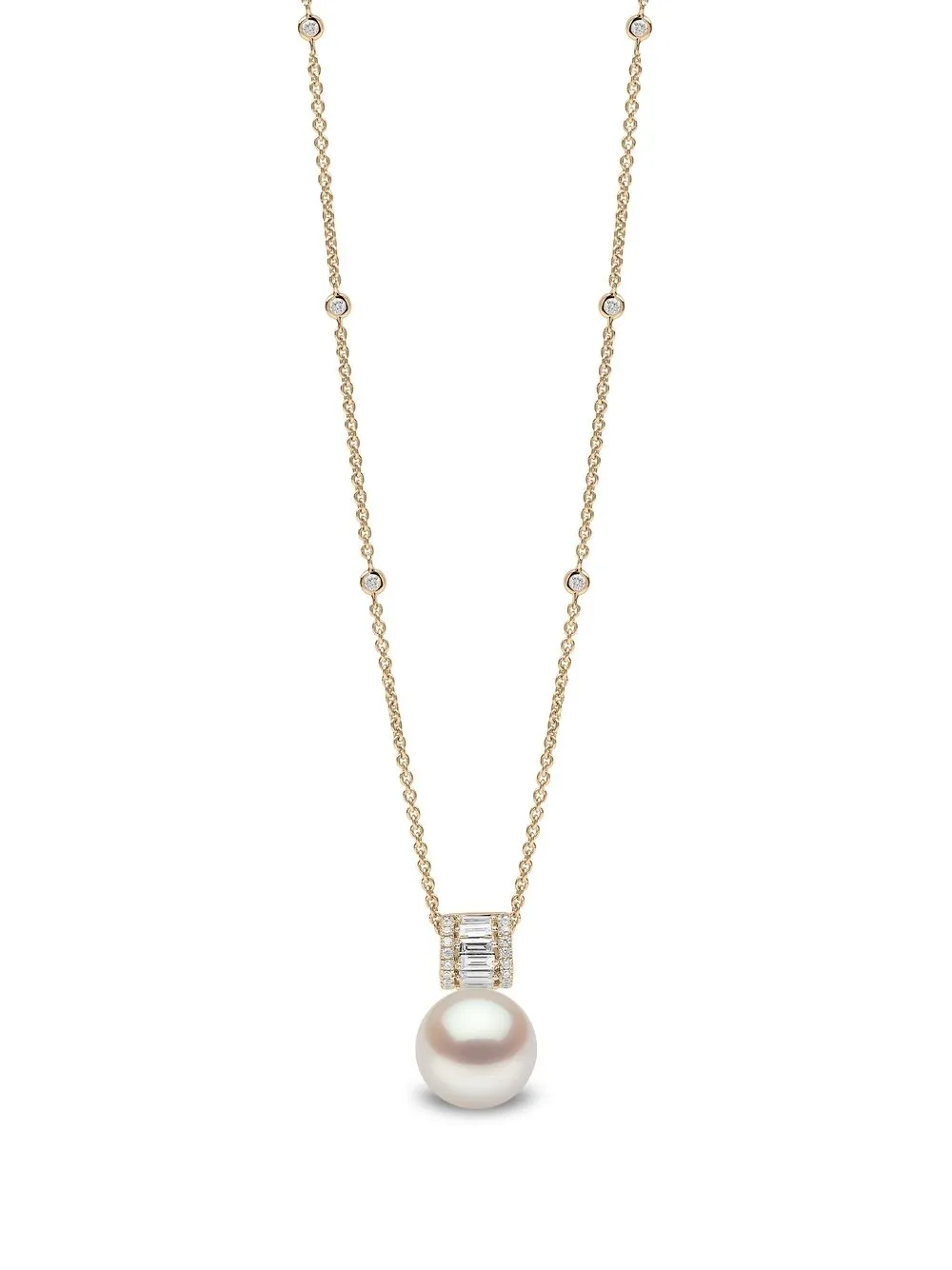 

Yoko London 18kt yellow gold Starlight diamond and pearl necklace