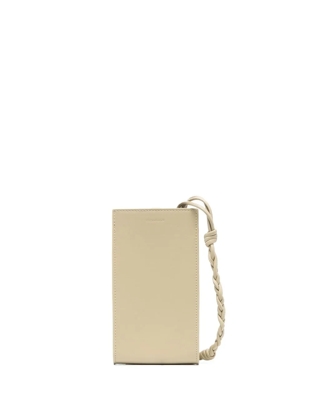 

Jil Sander leather twisted strap bag - Neutrals