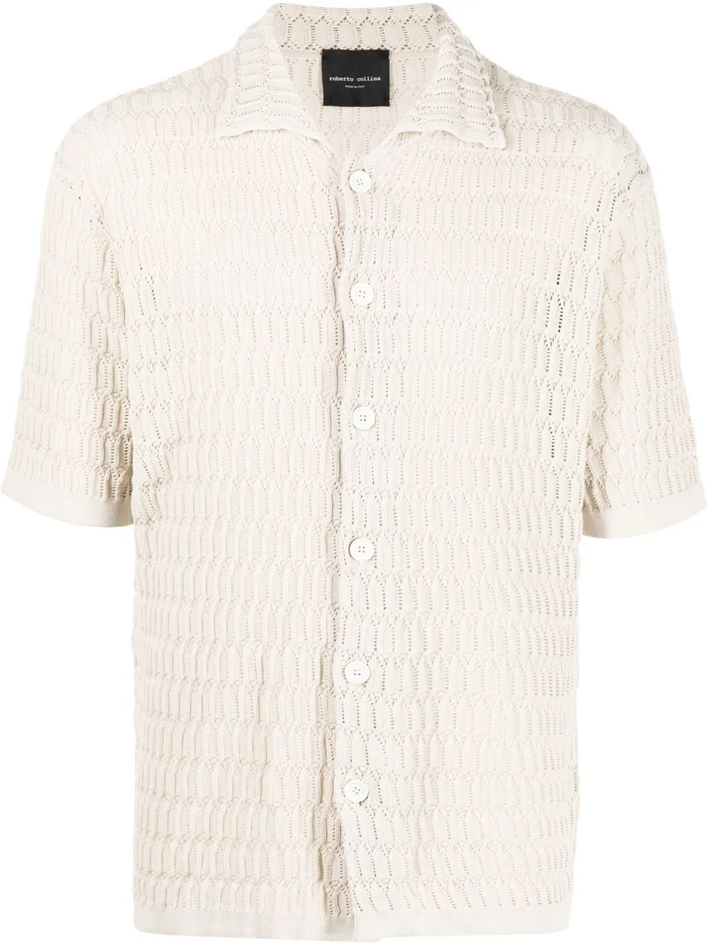 

Roberto Collina open-knit shirt - Neutrals