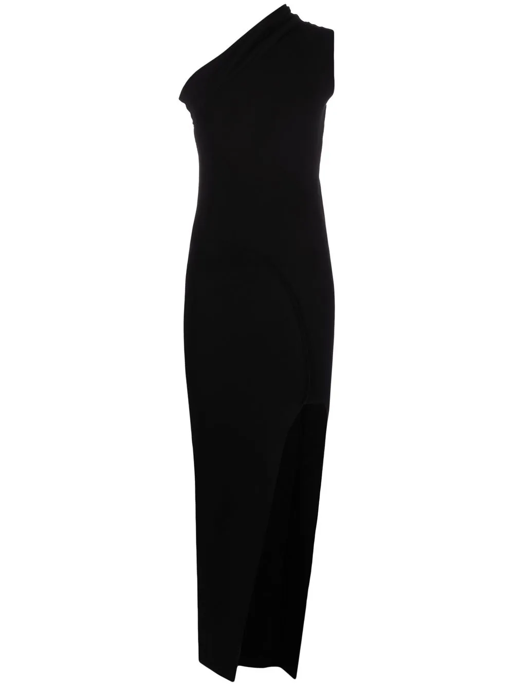 

Rick Owens one-shoulder asymmetric midi dress - Black