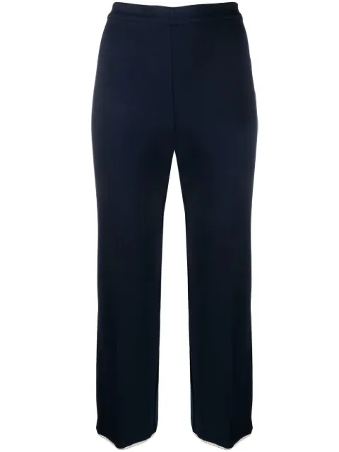 TWINSET pearl-embellished cropped trousers 