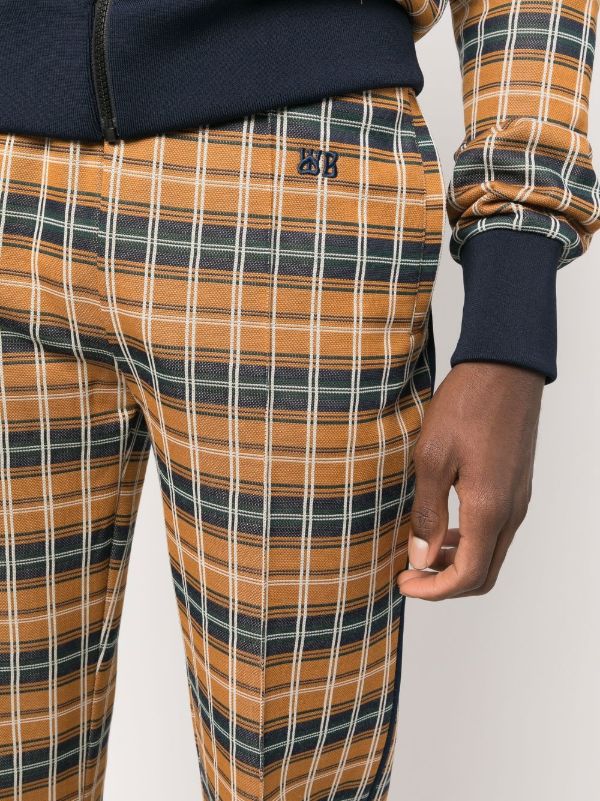 Straight on sale checkered trousers