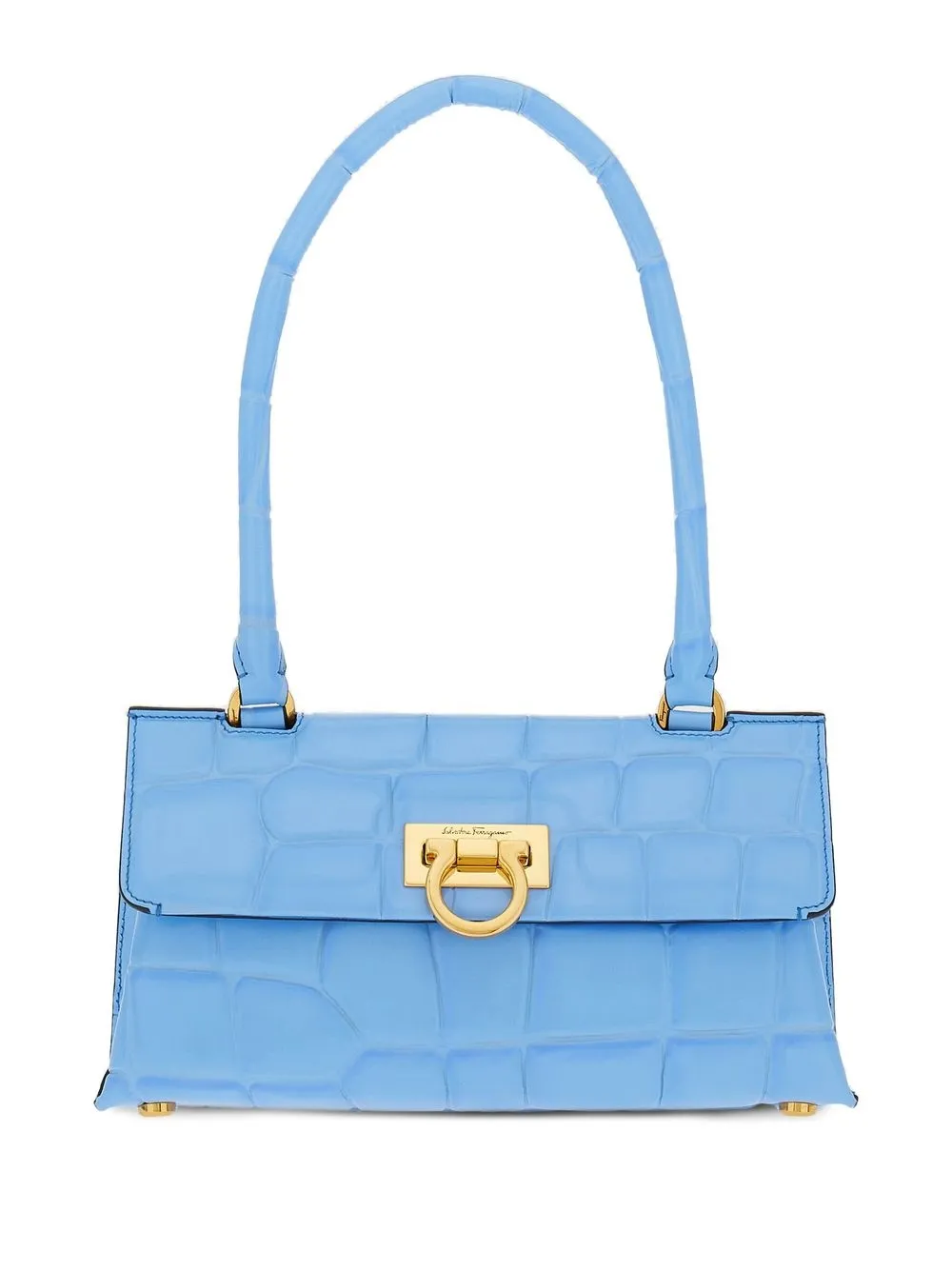 Ferragamo Trifolio Swing ショルダーバッグ - ブルー Ferragamo Trifolio Swing ショルダーバッグ - ブルー