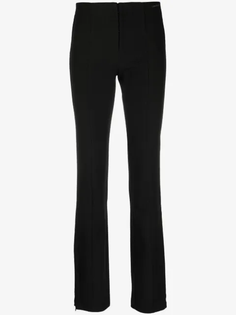 Calvin Klein Jeans pantalones con tiro alto con logo bordado