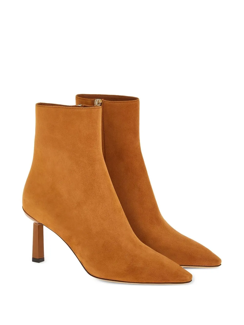 FERRAGAMO 70MM LEATHER STILETTO ANKLE BOOTS