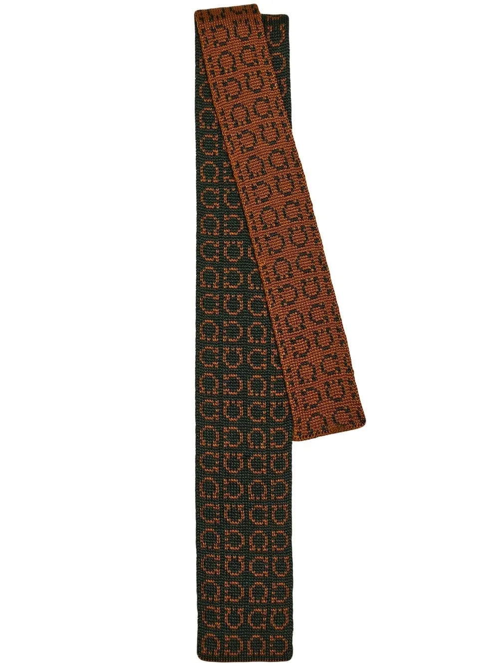 

Ferragamo corbata de seda - Verde