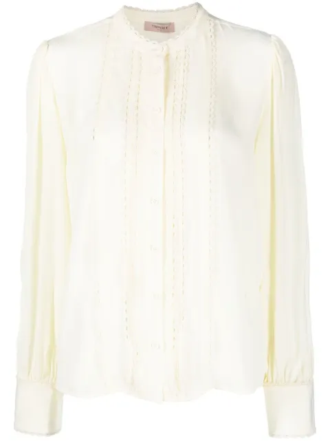 TWINSET scallop-edge shirt 