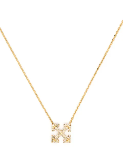 Off-White Arrows crystal-embellished necklace