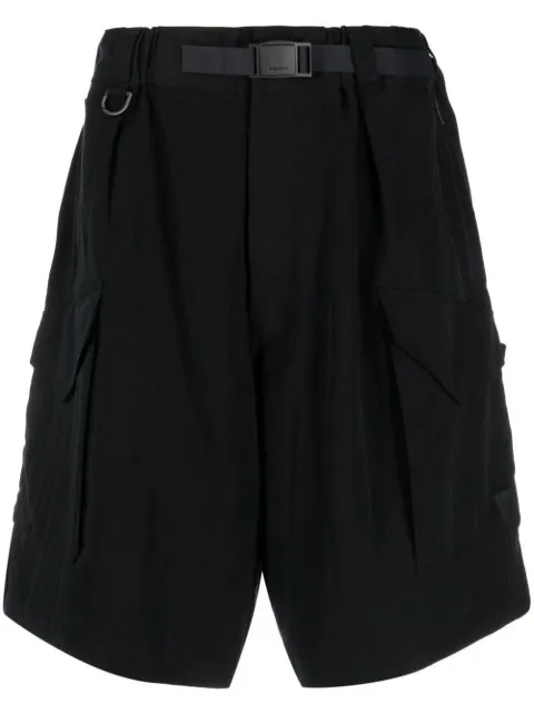 Y-3 shorts cargo con cinturón
