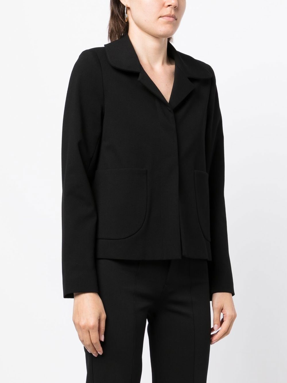 Shop Jane Ned Cropped Fitted Jacket In Schwarz