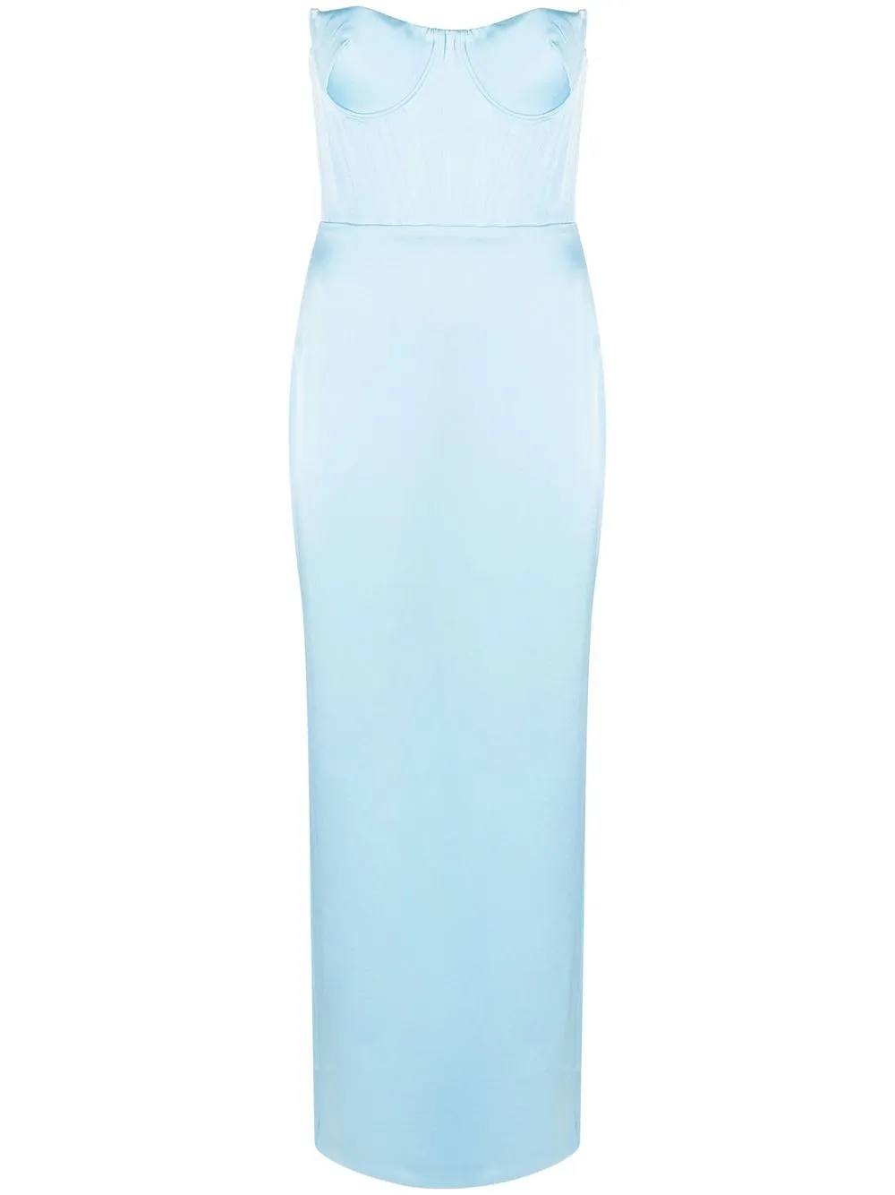 

Alex Perry Aniston strapless column gown - Blue