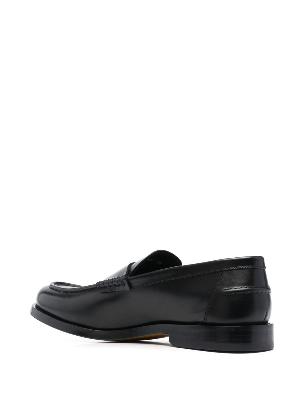 Shop Doucal's 23mm Leather Penny Loafers In Schwarz