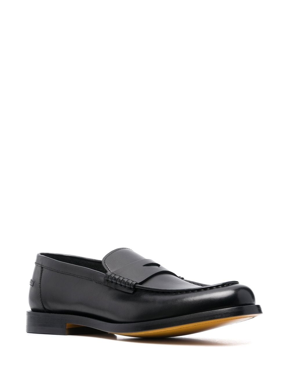 Shop Doucal's 23mm Leather Penny Loafers In Schwarz