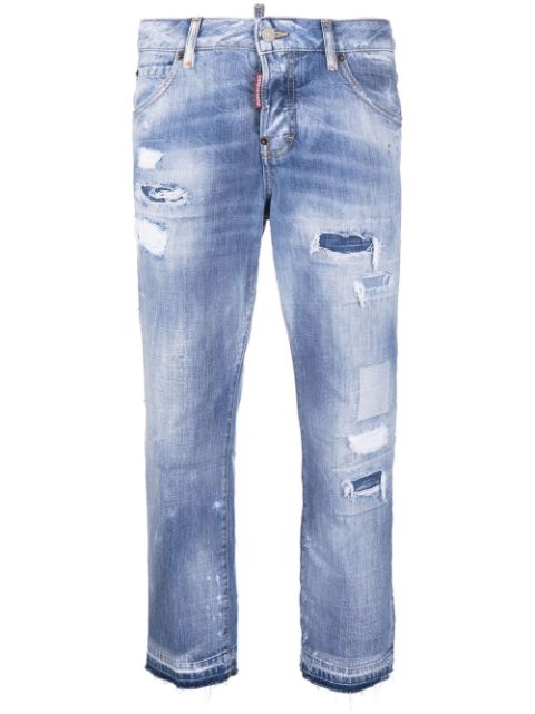 DSQUARED2 distressed cropped jeans Women