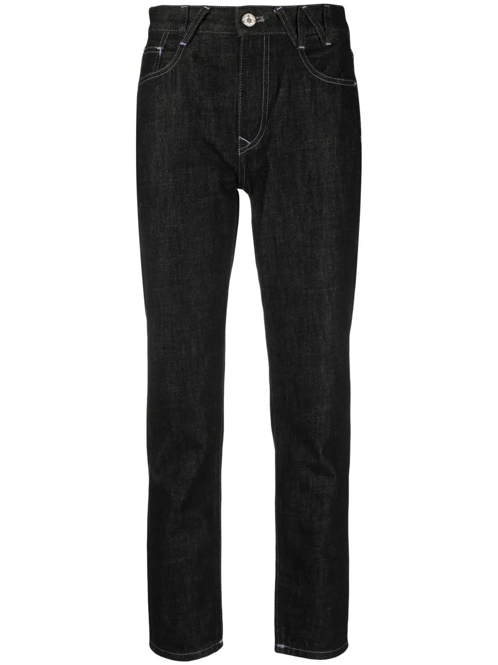 Vivienne Westwood W Harris embroidered jeans - Black