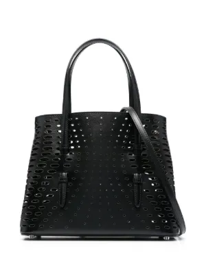 ALAIA  バッグ ALAÏA LE TECKEL ヌバック カーフスキン製 ミディアム バッグ