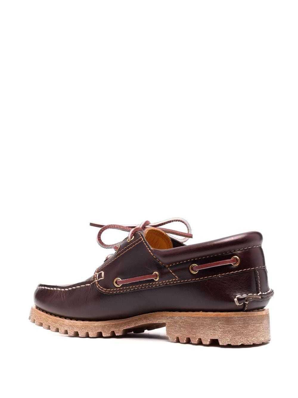 Shop Timberland Handsewn Boat Shoes In Braun