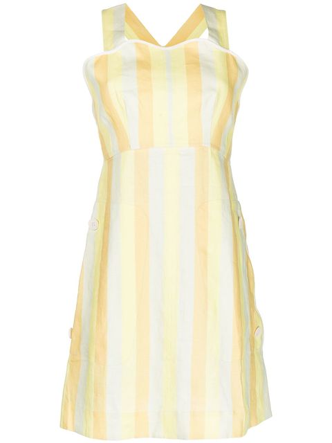 Oroton Gestreiftes Kleid