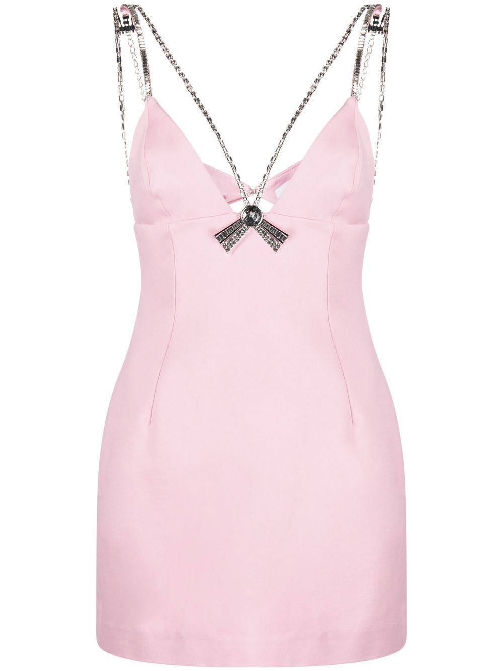 

AREA Deco Bow mini dress - Pink