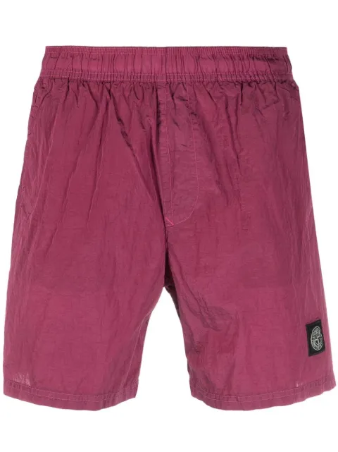 Stone Island Compass-patch track shorts