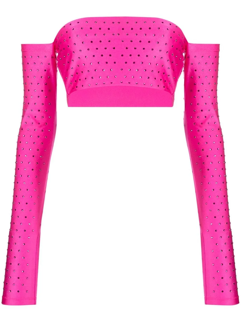 

THE ANDAMANE off-shoulder long-sleeve top - Pink