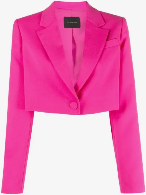 THE ANDAMANE cropped single-breasted blazer