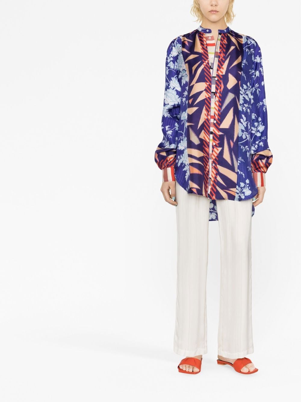 Image 2 of Pierre-Louis Mascia graphic-print long-sleeve shirt