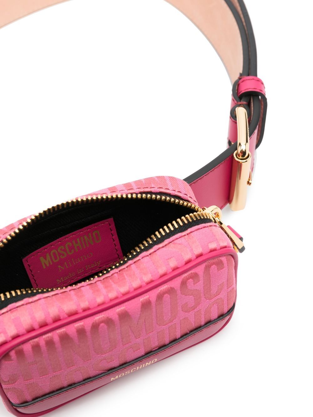 Moschino Heuptas met logo jacquard - Roze