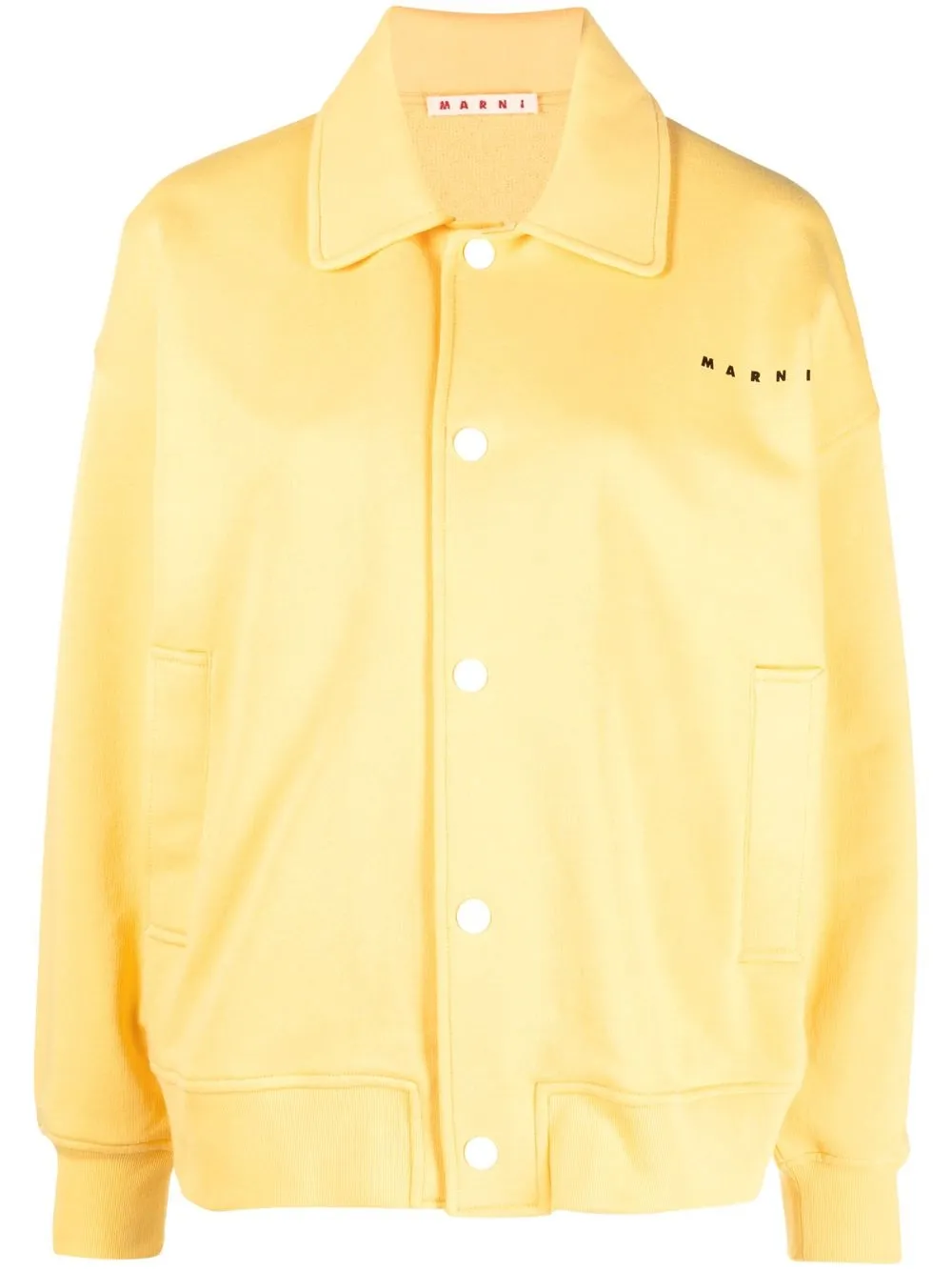 

Marni logo-print long-sleeved shirt - Yellow