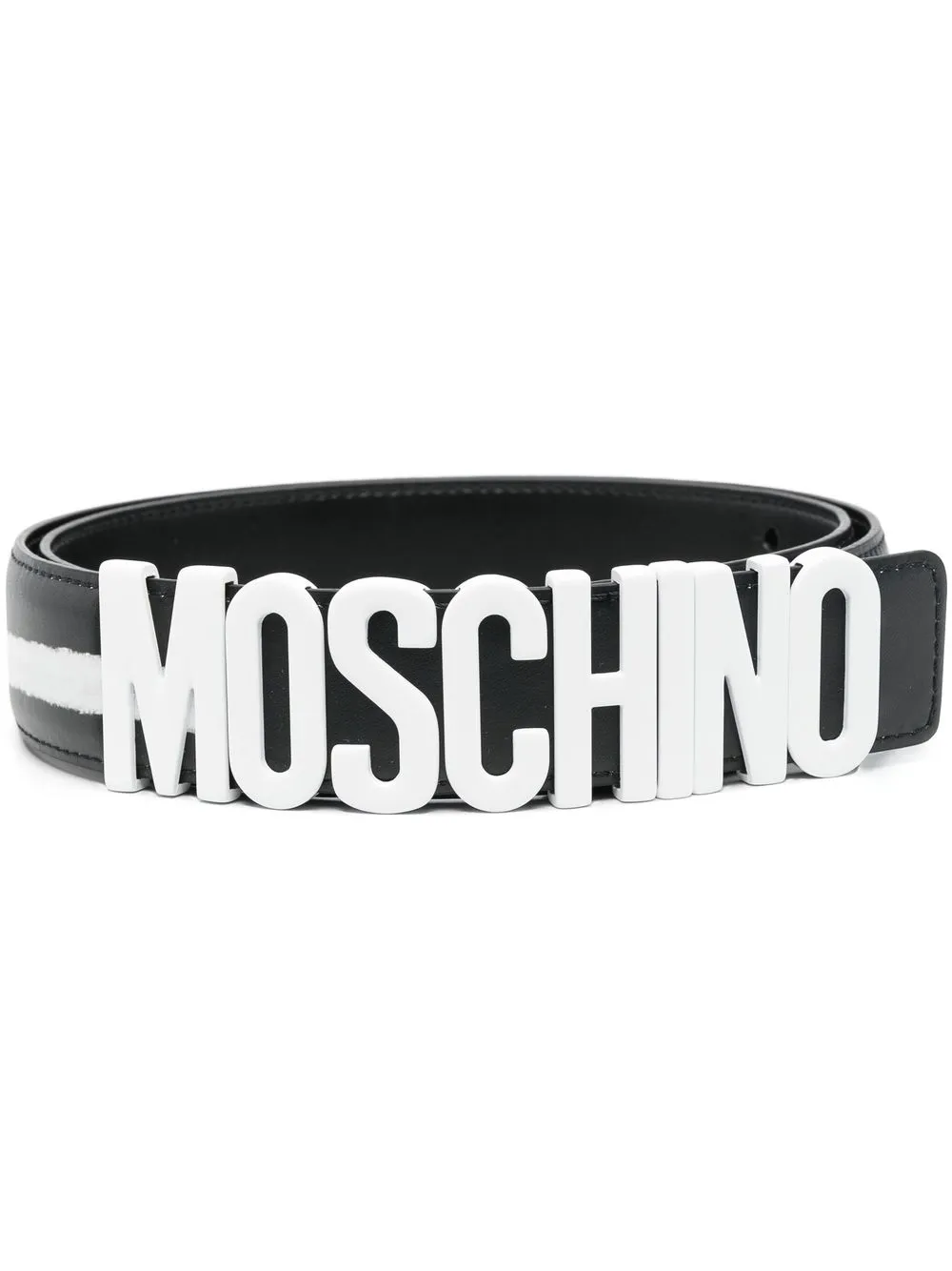 

Moschino cinturón con logo - Negro