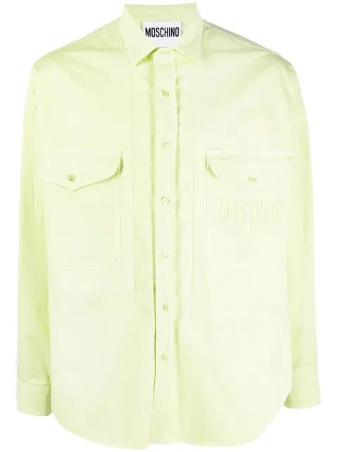 Moschino embroidered-logo detail shirt
